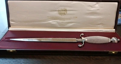  CUCHILLO DE PRESENTACIÓN DAGA ESPADA WILKISON PLATA ESTERLINA GEORGE WASHINGTON EE. UU.  Foto 1 de 4