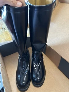 mens work boots Motorcycle High Shine 17” Tall Chippewa 11.5D Toe#71418 Cop - Picture 1 of 11