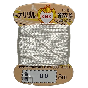 Kanagawa Orizuru 008 Silk Mini-Card Thread, 23 dtex 16x3, 8m, 30 Vibrant Colors - Picture 1 of 36