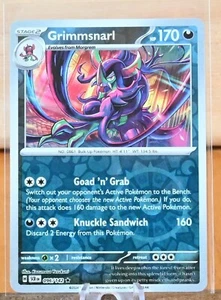 Juego de cartas coleccionables Pokémon: Grimmsnarl - 096/142 - Holograma inverso - Corona estelar - Casi nuevo - Imagen 1 de 2
