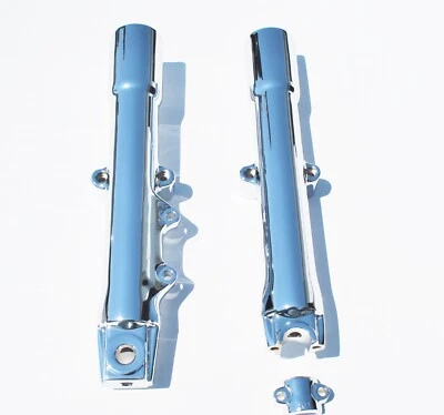 Harley Davidson Heritage FLSTC 2011-2017 Cromo Deslizante Horquilla Patas Intercambio Foto 1 de 4