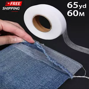 1 Roll Ironing Hem Tape Strong Adhesive Iron on Melt Lining Tape For Clothing - Picture 1 of 10