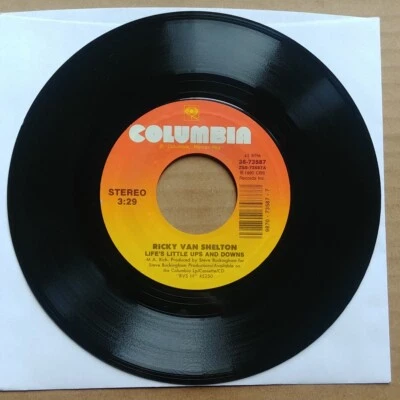 RICKY VAN SHELTON Life's Little Ups And Downs 45 7" COUNTRY Record Vinyl Foto 1 de 2