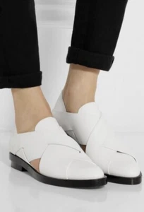 ALEXANDER WANG MORGAN CUT-OUT LOAFERS in white EU36 - Picture 1 of 12