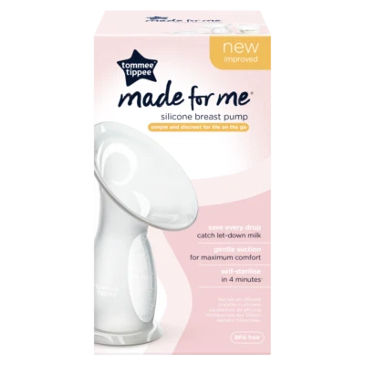 Tommee Tippee Made for Me Single Silicone Breast Pump Simple and Discreet - Image 1 of 2