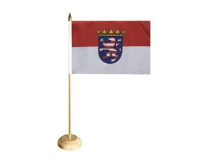 Tischflagge Deutschland Hessen hessische Tischfahne 15x22cm - Picture 1 of 1