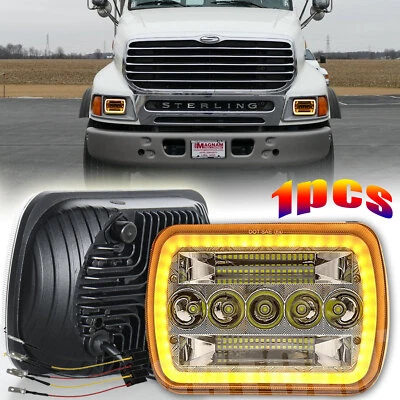 1PC For Sterling Commercial Truck LT9500 7x6" 5X7 LED Headlights Projector Lamps - Image 1 of 4