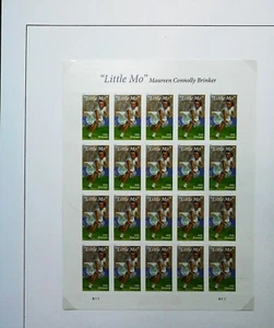 Hoja de 20 estampillas de Estados Unidos 2019 "Little Mo" - Maureen Connolly Brinke MNH (CO-006) - Imagen 1 de 1