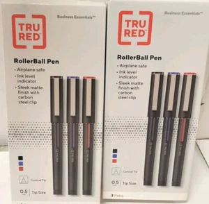 TRU RED Tintenroller feine Spitze verschiedene Farben 3/Packung (TR58251) (Menge 2er Pack) - Bild 1 von 11