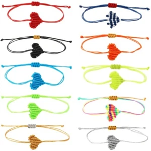 Bohemian Love Knot Hemps Cord Jewelry Bracelet Adornment For Matching Pair Wear - Picture 1 of 18