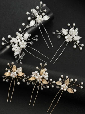 3 Fermagli Per Capelli A Forma Di U Perni Per Capelli Con Strass Accessori ☆ - Immagine 1 di 4