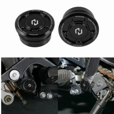 Bonitos tapones de marco anodizado CNC tapas de brazo oscilante para Kawasaki KLR650 1987-2022 2024 Foto 1 de 4