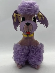 Dankin Dream Pet Vintage lila Pudel gelb Halsband Sägemehl Samt Hund - Bild 1 von 8