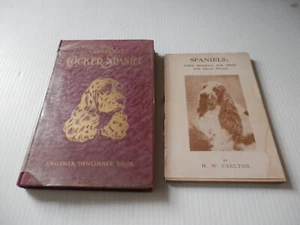 2 Excellent Vintage Cocker Spaniel Books Denlinger Book & by Carlton - Picture 1 of 5