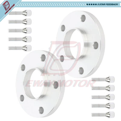 (2) Espaciadores de rueda 5x120 15 mm 12x1,5 para BMW 330xi 335i 745i 328i 535i 530i 525i Foto 1 de 4