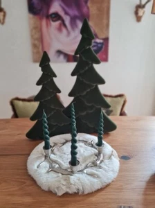 Kranz Adventskranz Kerzenhalter Geweih Weihnachten Weihnachtsdeko Wohlfühlen - Bild 1 von 1