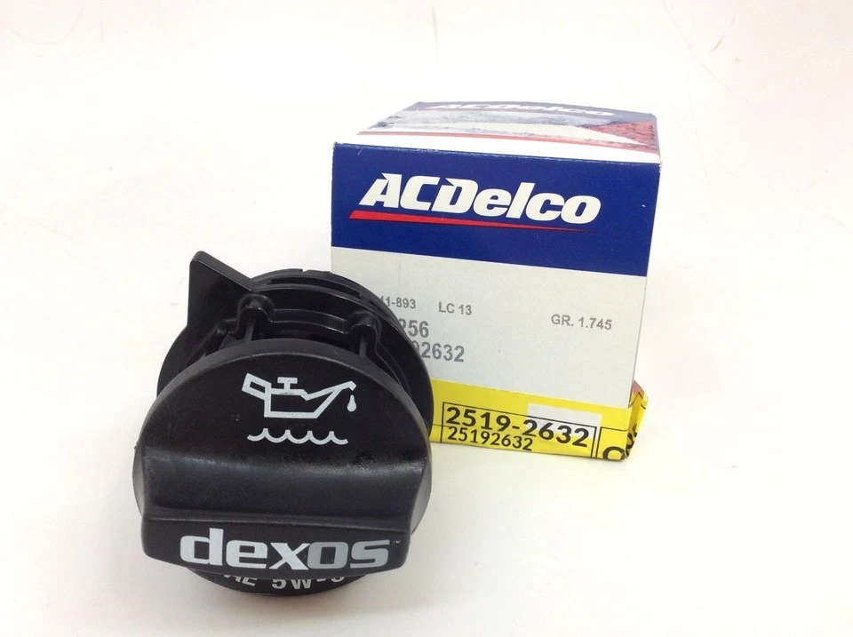 Крышка масляного наполнителя Chevrolet Cadillac Buick Dexos SAE 5W-30 новая от оригинального производителя 25192632 FC256 - Изображение 1 из 4