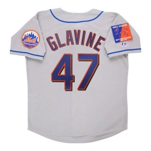 Tom Glavine 2004 New York Mets Shea 40th Anniv. Grey Road Men's Jersey (S-3XL) - Picture 1 of 5
