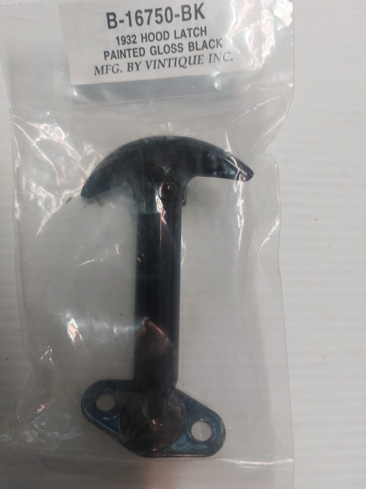 1932 Ford Model B, 32-34 Pickup Hood Latch, B-16750-BK, Black - Image 1 of 4