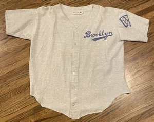 Vintage MLB Brooklyn Dodgers Cooperstown Collection Trikot Grau 90er Made In USA - Bild 1 von 11