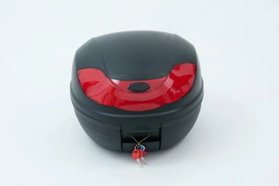 Honda CG125 Caja Superior Estuche Equipaje Portante Trasero Almacenamiento Casco Caja de Entrega Foto 1 de 2