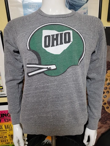 Retro Ohio University Bobcats Football Crew Sweatshirt Homage Medium Cover