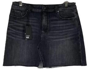 Minigonna Paige Aideen Denim taglia 31 colore nero lavato (Cullin) vita alta - Foto 1 di 4