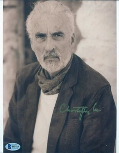 Christopher Lee Signed 8"x10" Photo Count Dooku, Star Wars / Dracula (BAS) - Picture 1 of 1