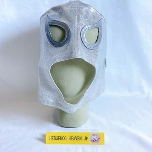 El Santo Mask Made by Rodrigo Miquez Silver Lame Leather Wrestling Lucha Libre - Picture 1 of 16