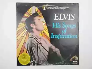 1977 Elvis His Songs of Inspiration DML1-0264 RCA Records Vinyl Record - Foto 1 di 4