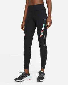 Nike Epic Fast Tokyo Women's mid-rise 7/8 Running Leggings Black DH1504 010 S - Picture 1 of 2