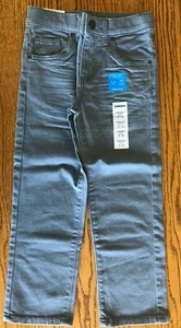 Light Gray Jeans Boys NEW 5 REG Denim NWT Adjustable Waist $26 retail Straight - Picture 1 of 7