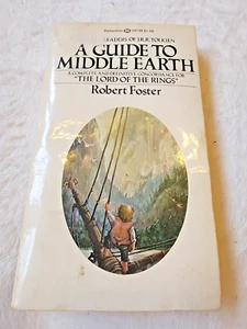 A Guide To Middle Earth Robert Foster Ballantine PB 1974 J.R.R. Tolkien - Foto 1 di 3