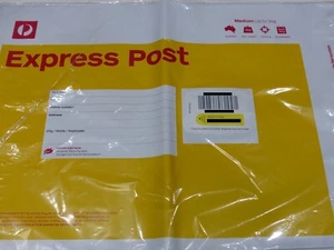 Australia Post Express Prepaid Post Satchel - 50 Pack Large - Old Design Barcode - Picture 1 of 1