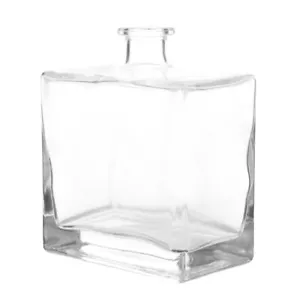 Glass Aromatherapy Bottle Thin Flat Square Vase Vasesperfume Bottles - Picture 1 of 12
