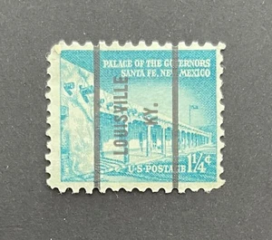 Louisville, KY Type 71 Precancel - 1¼ cents Governors Palace US #1031A - OG MNH - Picture 1 of 2