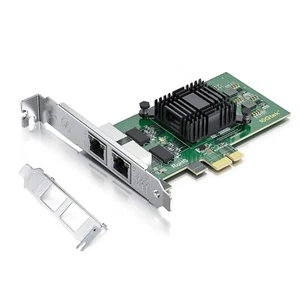 HFiber.com Carte réseau Ethernet 125GbE Port RJ45 avec Puce Intel 82573 suppo... - Photo 1/7