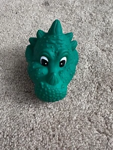Vintage 1992 Heinz Ore-Ida Dino-Pour Green Dinosaur Ketchup Topper - Picture 1 of 5