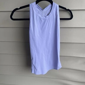 Lululemon Nulux Slim-Fit Tank Top Lilac Smoke High Neck Lightweight Size 4 ? - Picture 1 of 6