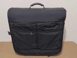 Black Nylon Tumi Alpha Folding Rolling Garment Bag Wardrobe Luggage 24x24x12"