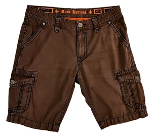 Rock Revival Classic 36/24 (out seam) Charcoal Color Men's Shorts - Picture 1 of 24