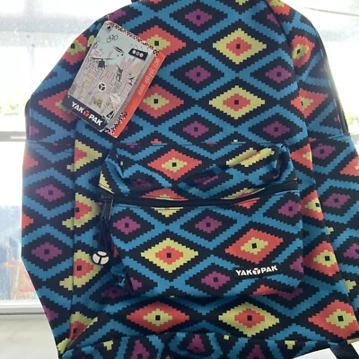Mochila Yak Pak Livro Bolsa Viagem Escola Black Star Pacote Plano Novo com etiquetas - Imagem 1 de 4
