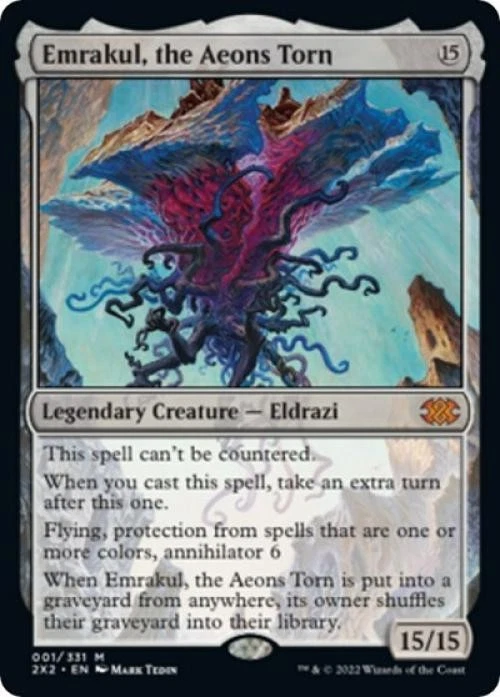 MTG English Emrakul, the Aeons Torn NM Foil Double Masters 2022 - Image 1 of 1