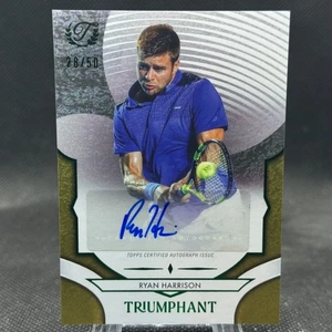 Ryan Harrison 2025 Topps Triumphant Tennis Auto Gold Foil /50 #74-A - Picture 1 of 2
