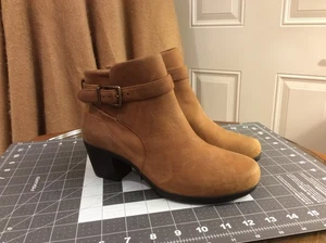 Unstructured by Clarks Womens British Tan Leather Ankle Boots Size 6M - Picture 1 of 11