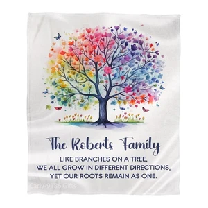 Family Blanket Gift On Christmas Anniversary Gift For Family Fleece Blanket - Picture 1 of 6
