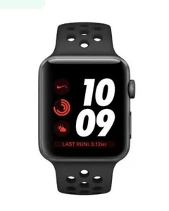 Apple Watch Series 3 42mm kosmiczna szarość etui z paskiem sportowym Nike + antracyt ⌚️ - Zdjęcie 1 z 6