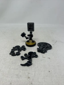 Mr. Game & Watch SSB Amiibo, 4 Poses, Used - Picture 1 of 2