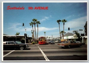 Scottsdale Arizona 5th Avenue Tourist Shopping Area (6 x 4 Zoll) 1970er Postkarte - Bild 1 von 3