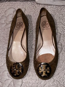Tory Burch Damen-Ballerinas kupferfarben Animal-Print Größe 7 M - Bild 1 von 11